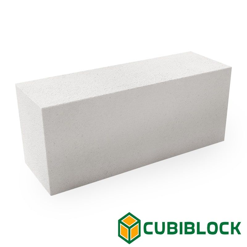 Газобетонный блок перегородочный Cubi Block D600 625х100х250 B3.5 фото 0